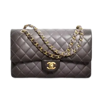 CHANEL Classic 11.12 Handbag Gradient Lambskin & Gold-Tone Metal "Gray"