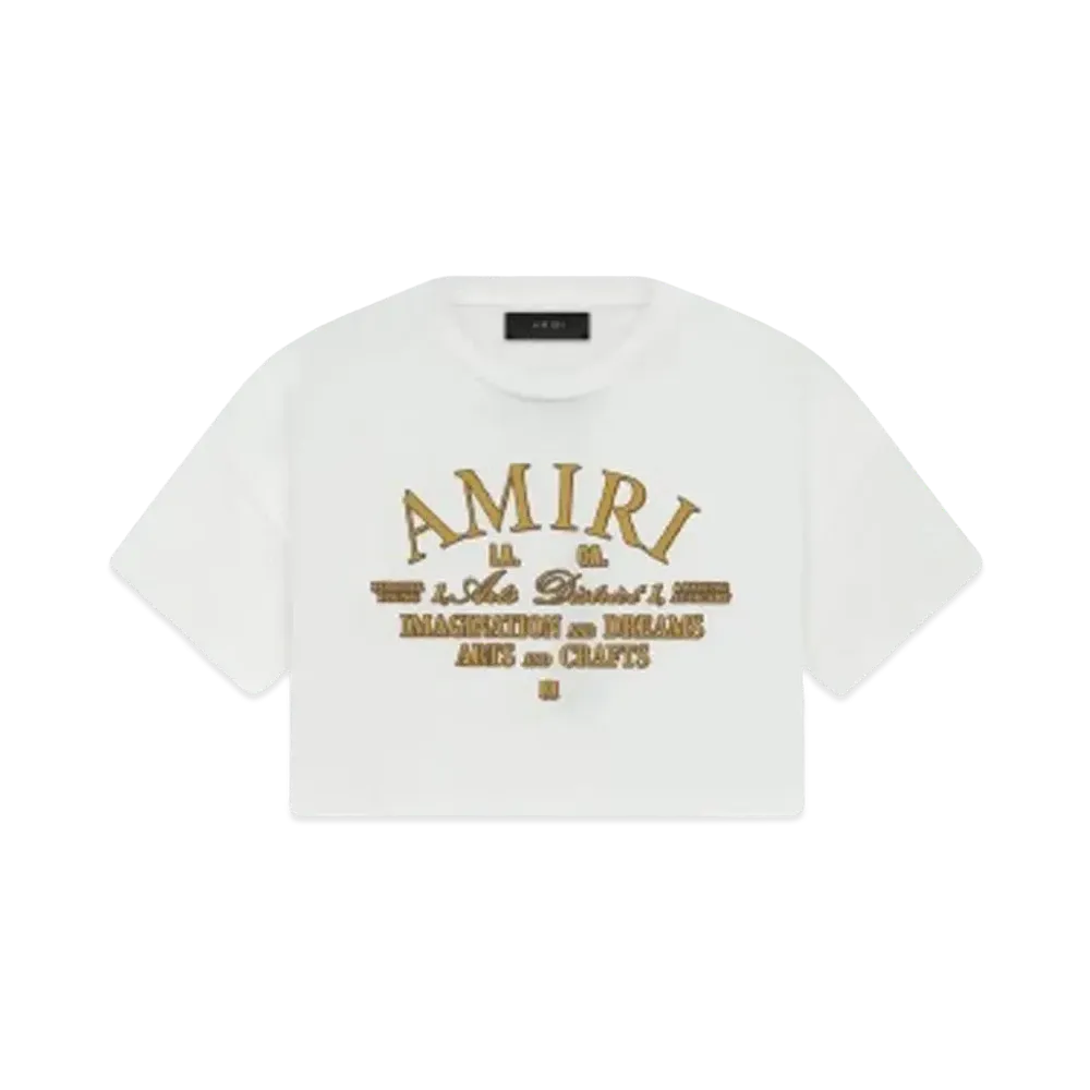 AMIRI Arts District Cropped Tee "White"