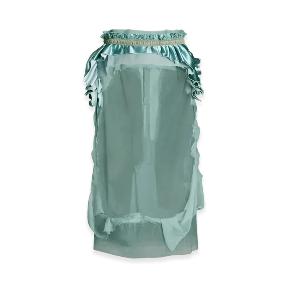 Maison Margiela Women's Decortique Midi Skirt "Green"