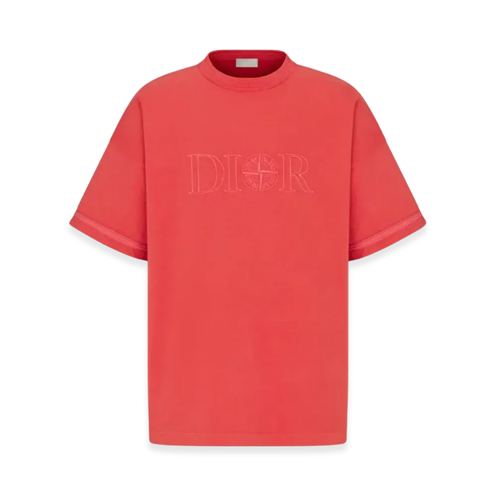 Dior x Stone Island Oversized Fit T-Shirt "Red"