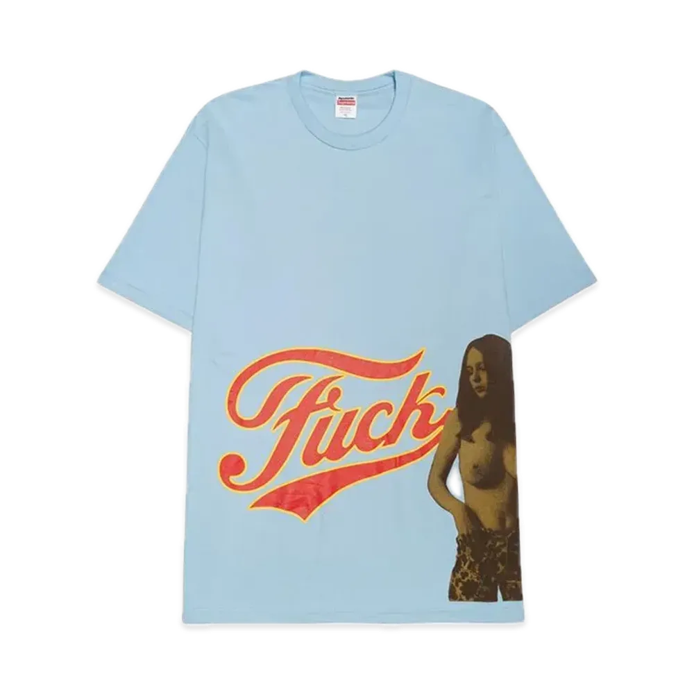 Supreme x HYSTERIC GLAMOUR Fuck Tee "Powder Blue"