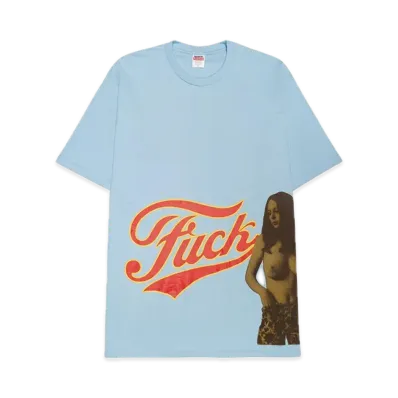 Supreme x HYSTERIC GLAMOUR Fuck Tee "Powder Blue"
