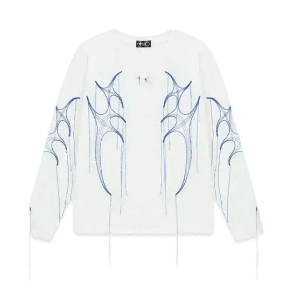 THUG CLUB Tribal Tree Sleeve "White Blue"
