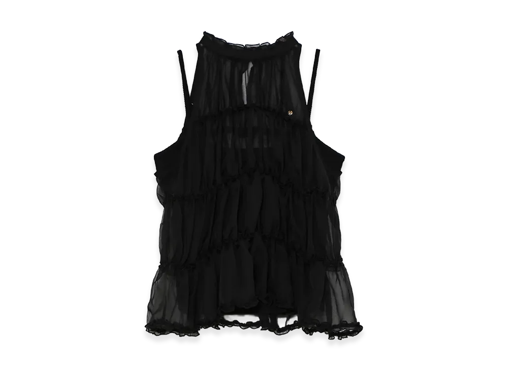 ANDMARY Women's Alice Shirring Tops "Black"