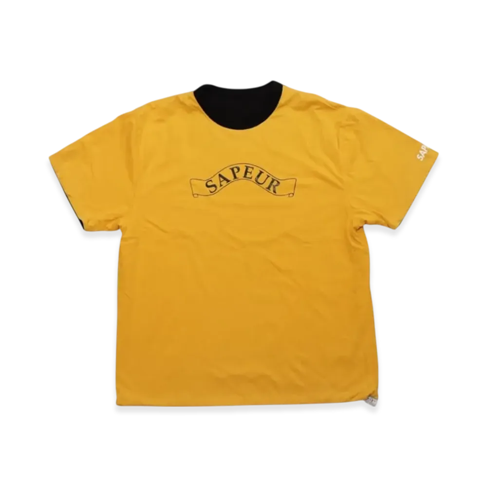 SAPEur Reversible Tee S/S Tee "Black/Yellow"