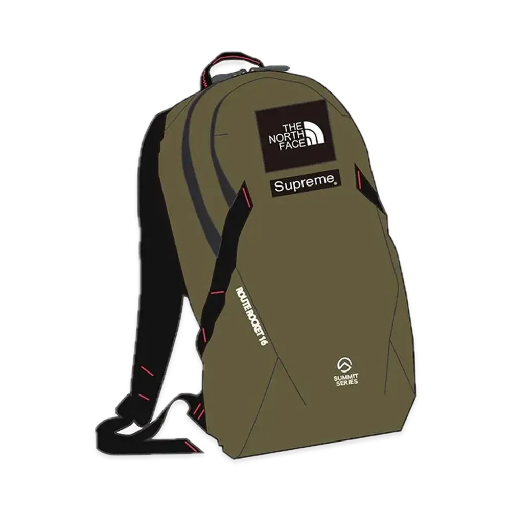Supreme x The North Face Summit Series Outer Tape Seam Route Rocket Backpack "Olive"