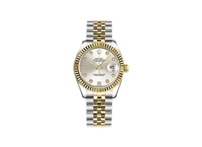 ROLEX Datejust 10P Diamonds "Silver/Stainless Steel/Yellow Gold"