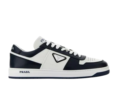 PRADA Two-Tone Leather Downtown Sneakers "Multicolor"