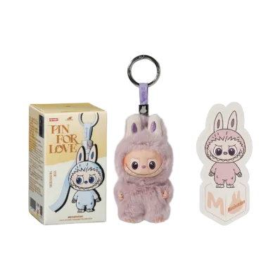 POP MART THE MONSTERS (LABUBU) Pin for Love Series-Vinyl Plush Pendant (A-M) M