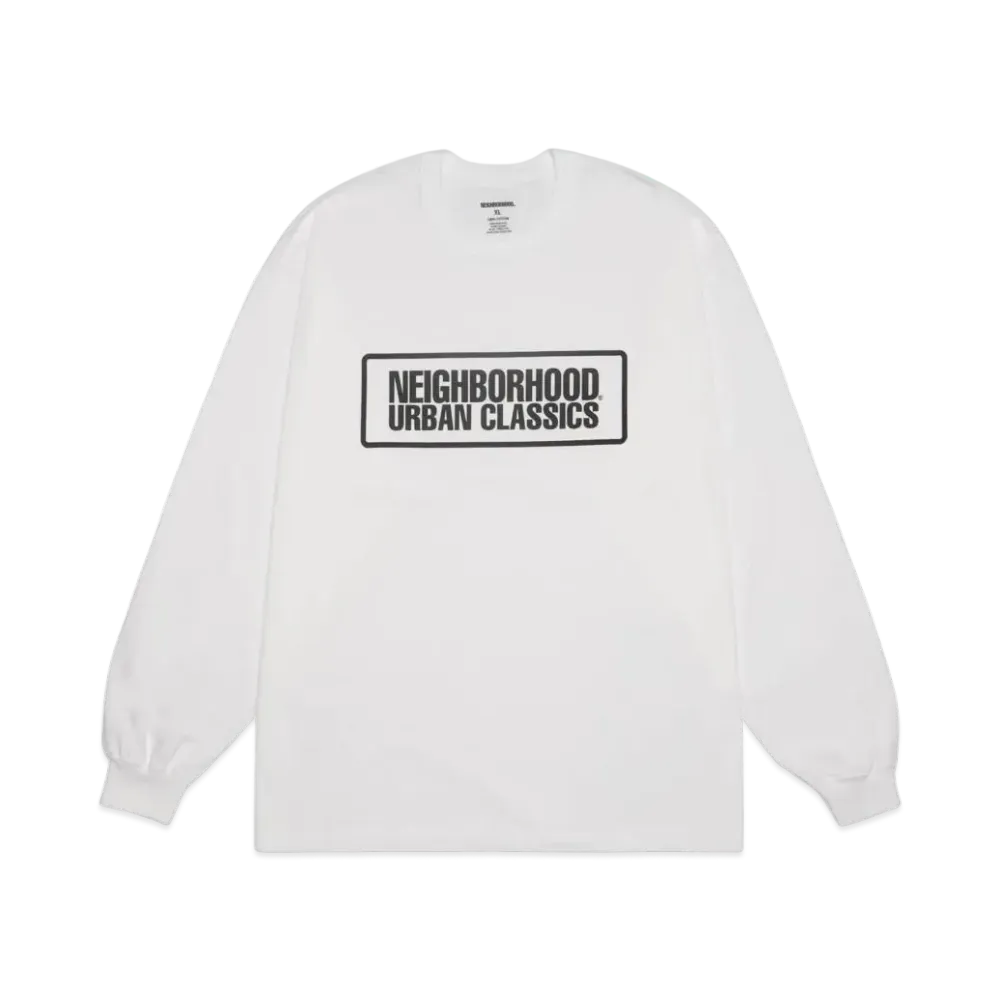 NEIGHBORHOOD NH Tee-3 LS . CO "White"