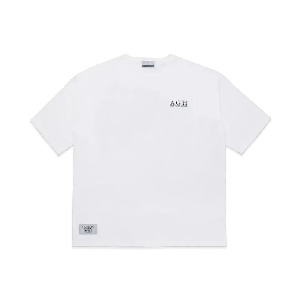 APHRODITEGANG AGH Hottownhomie One Point Embroidery S/S Tee "White"
