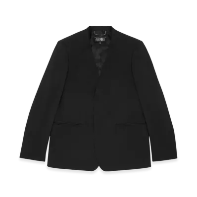 MM6 Maison Margiela Men's Tailored Wool Suit Jacket "Black"
