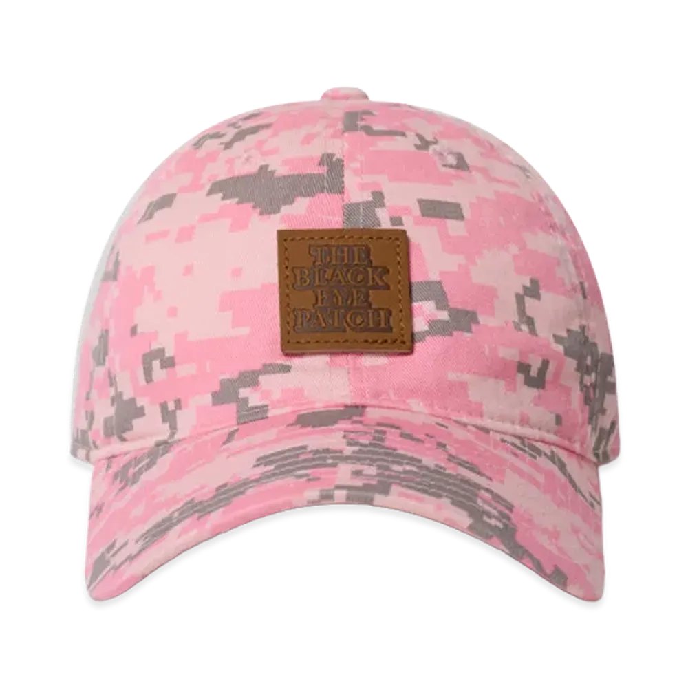 BlackEyePatch Leather Patched Digital Camo Cap "Pink"