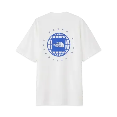 The North Face Short Sleeve Geo Square Logo Tee (Unisex) "Off White"