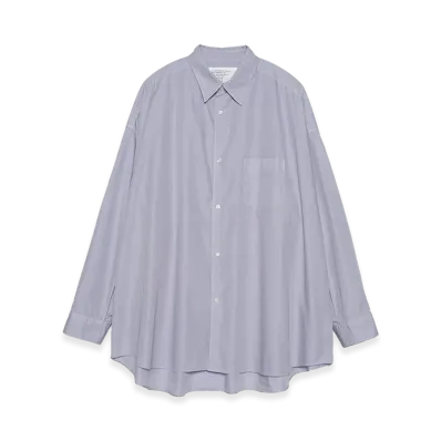 Graphpaper minus Botanical Dyed Broad L/S Oversized Regular Collar Shirt "Purple"