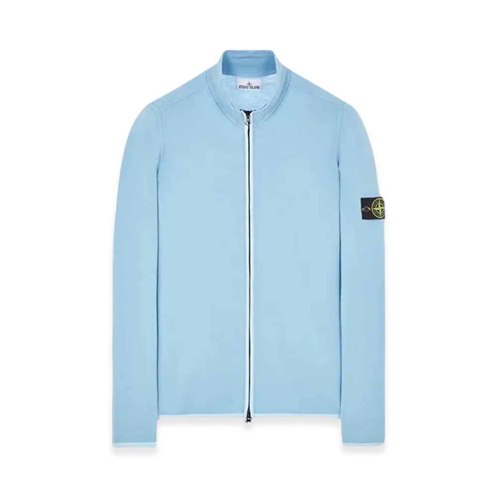 Stone Island 503A1 Stretch Wool Knit Cardigan - 23FW "Sky Blue"