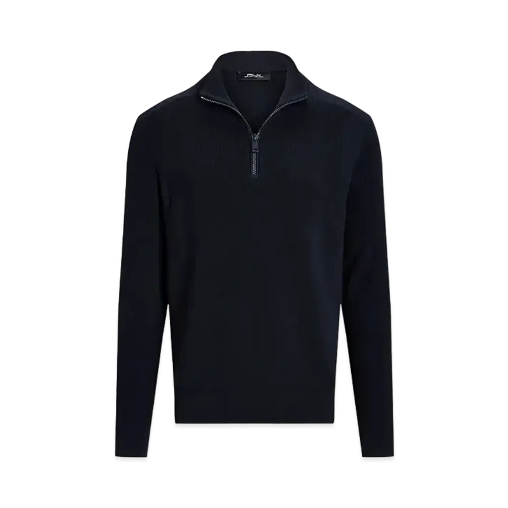 Polo Ralph Lauren Washable Wool Quarter-Zip Sweater #1 "Navy"