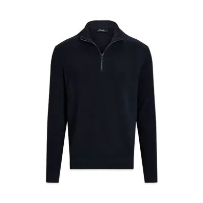 Polo Ralph Lauren Washable Wool Quarter-Zip Sweater #1 "Navy"