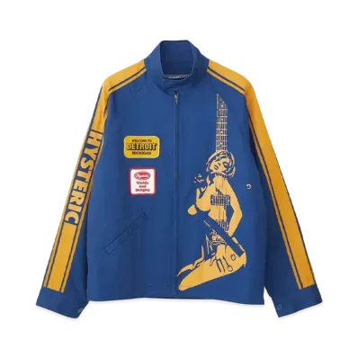 HYSTERIC GLAMOUR Detroit Rock Racing Jacket "Blue"