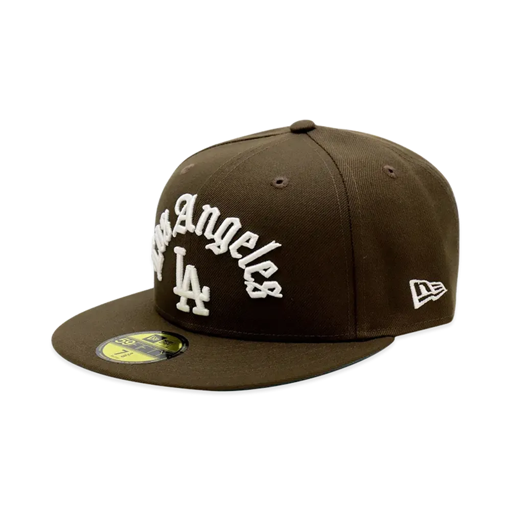 NEW ERA x THE CAP 59Fifty Los Angeles Dodgers Brilliant Connect "Walnut"