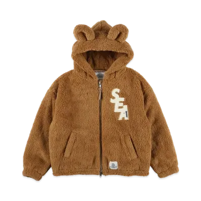 WIND AND SEA x Smoothy Boa Zip Hoodie "Camel"