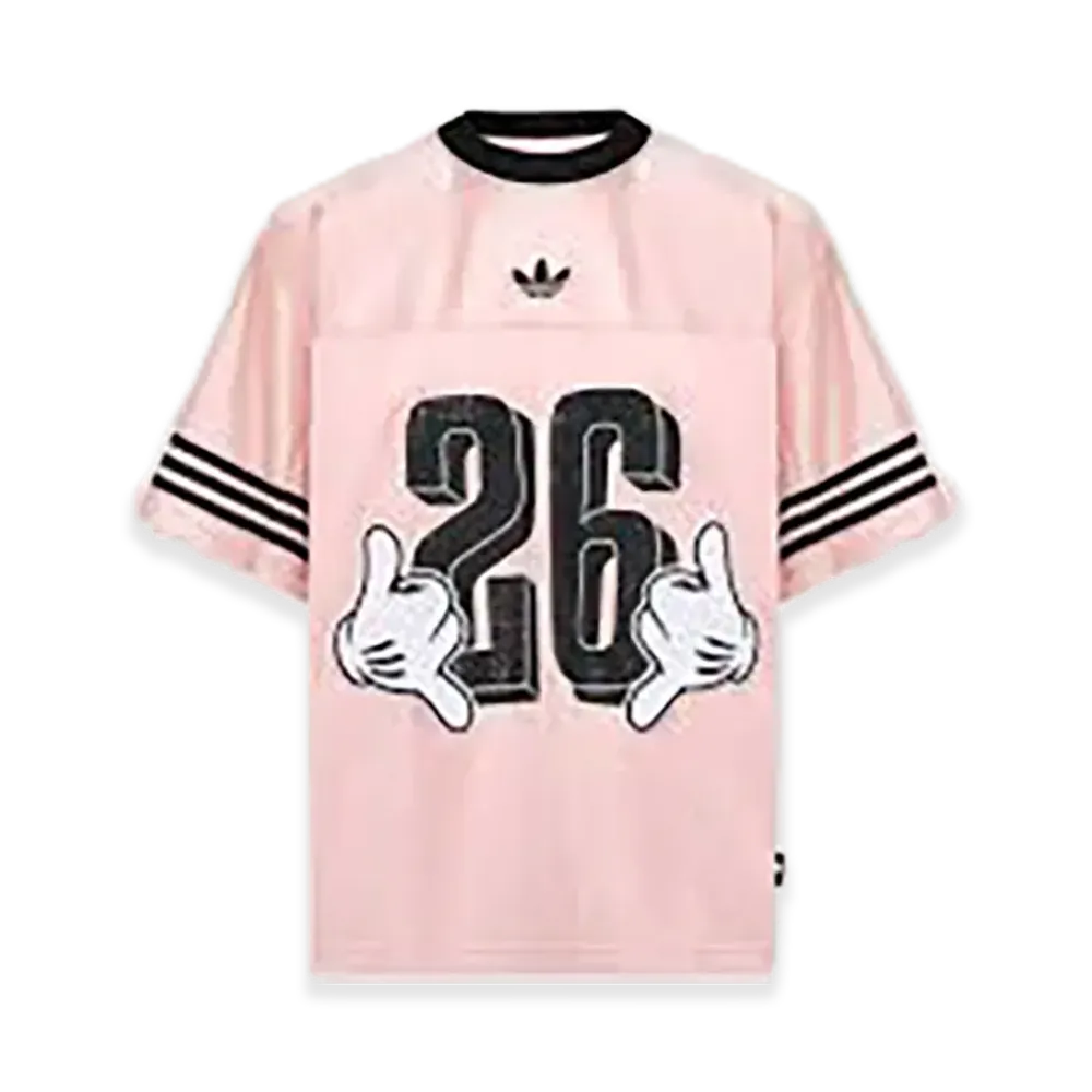 adidas x Disney Mickey Mouse Jersey Sports Short Sleeve T-Shirt "Pink"