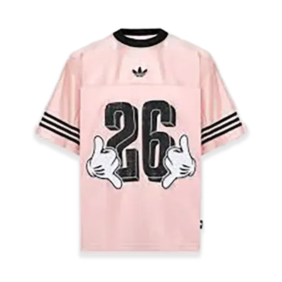 adidas x Disney Mickey Mouse Jersey Sports Short Sleeve T-Shirt "Pink"