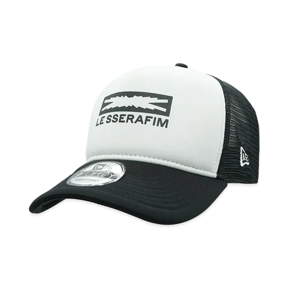 NEW ERA x LE SSERAFIM Trucker Cap 9FORTY A-Frame "Black"