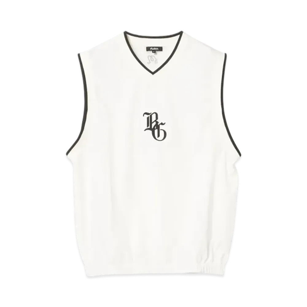BEAMS x MALBON GOLF Exclusive Egc Nylon Pullover Vest "White"
