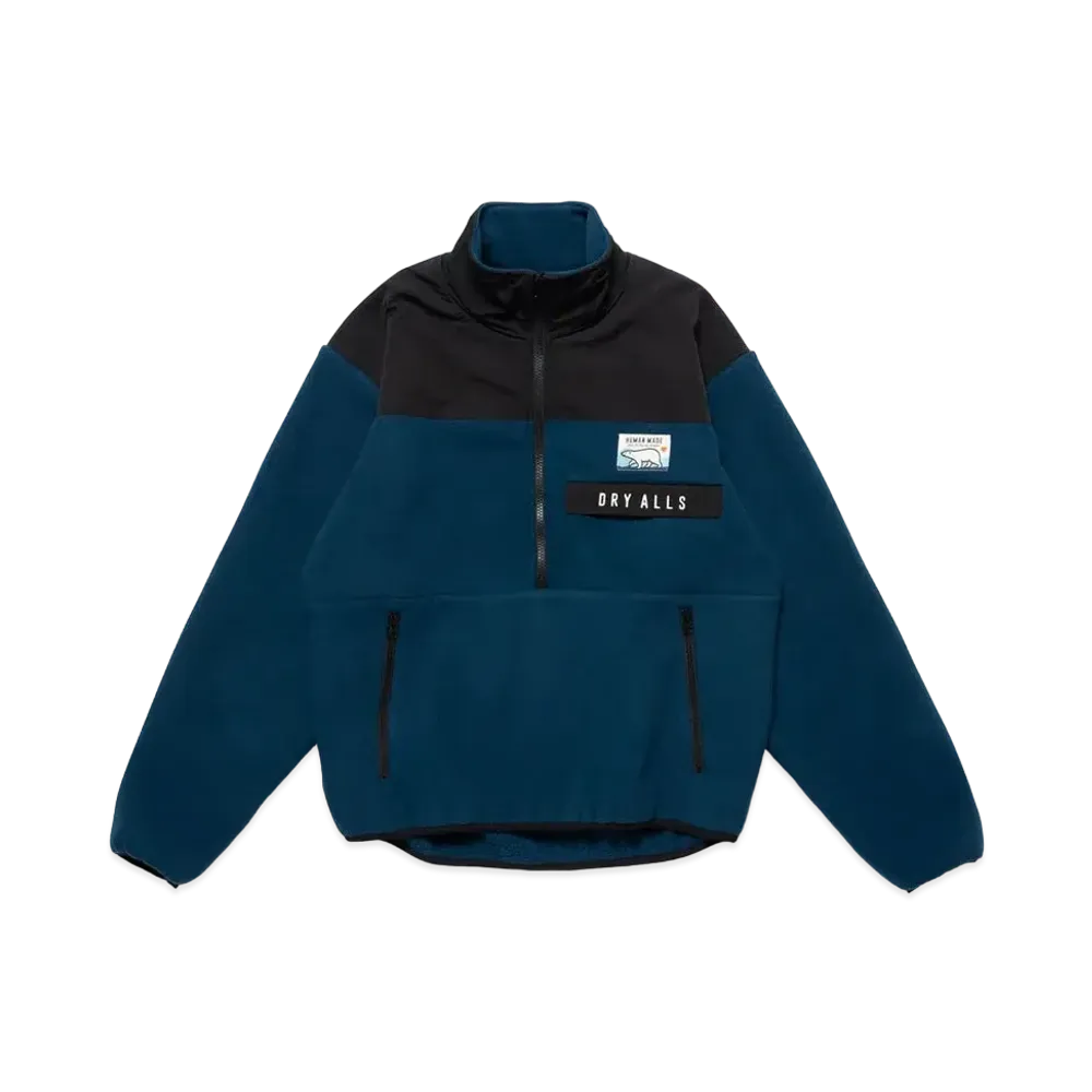 HUMAN MADE FLEECE HALF-ZIP PULLOVER "Navy"