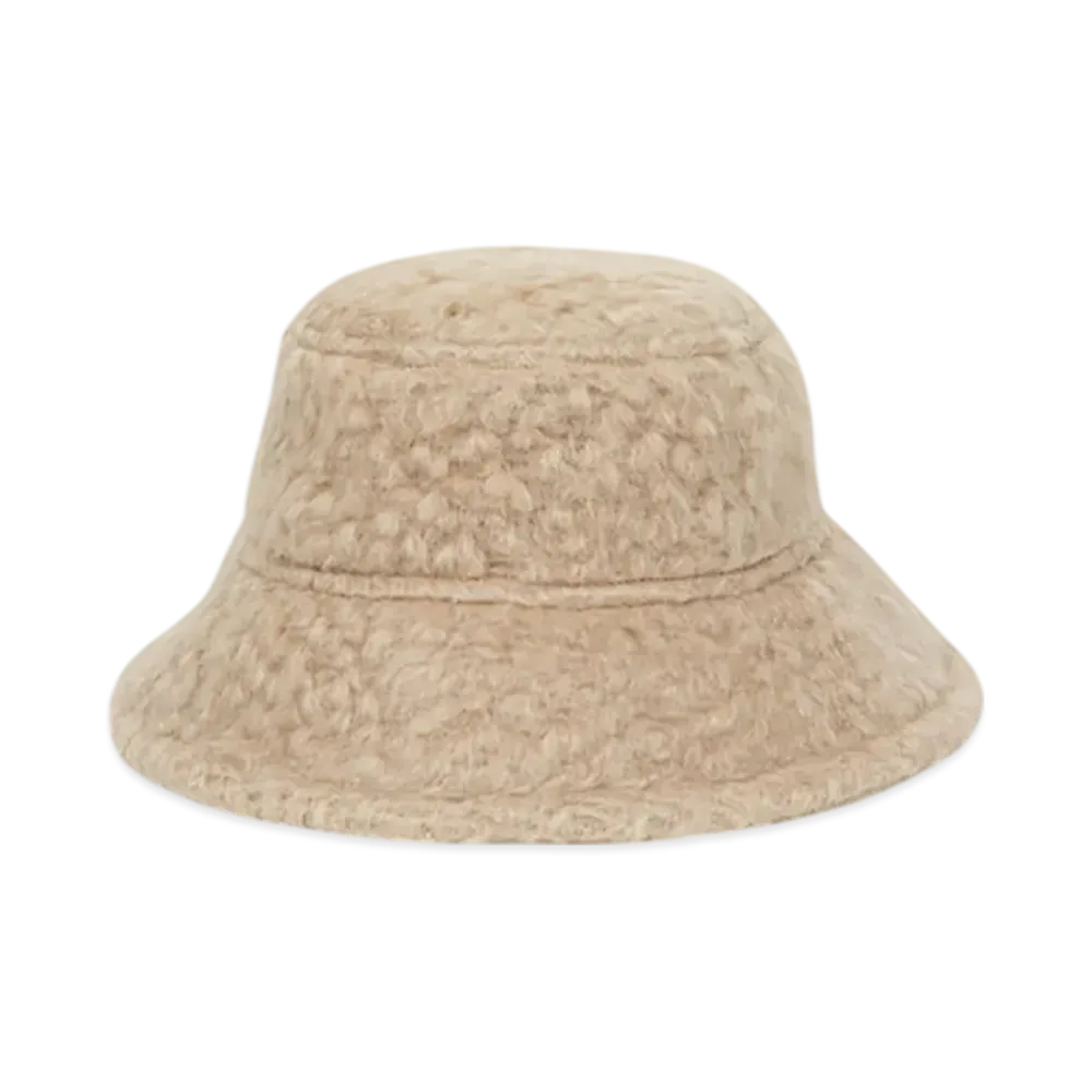 DRIES VAN NOTEN Wool Mohair Bucket Hat "Beige"