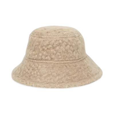 DRIES VAN NOTEN Wool Mohair Bucket Hat "Beige"