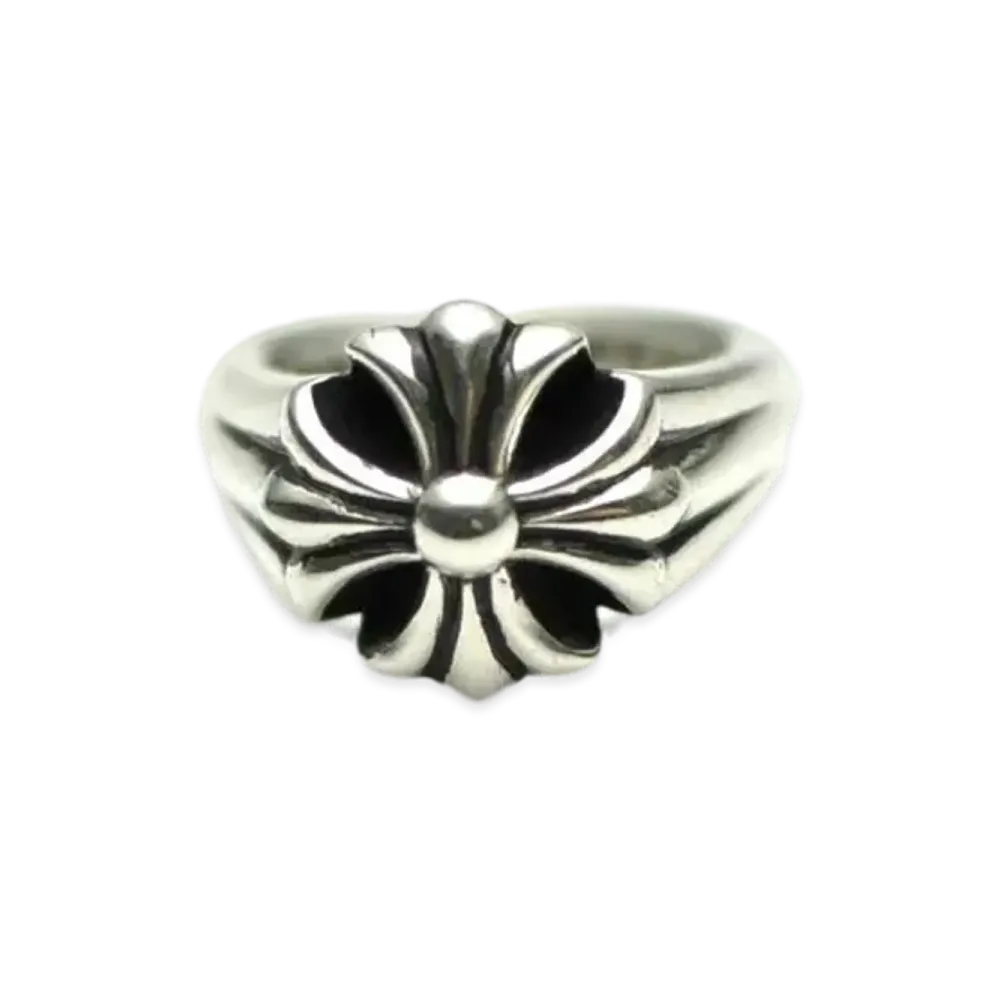 Chrome Hearts Cut Out Ch Plus Ring S "Silver"
