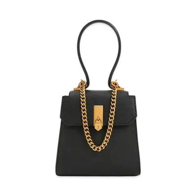 CHARLES & KEITH Rocket Chain Link Trapeze Bag "Black"