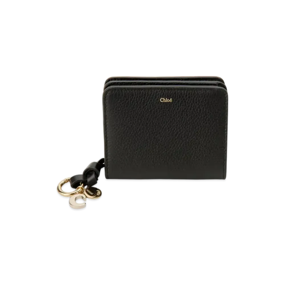 Chloe Alphabet Compact Wallet "Black"