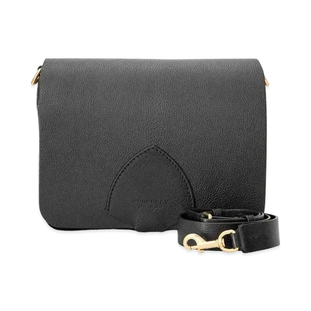 Burberry Satchel Leather Shoulder Bag "Black"