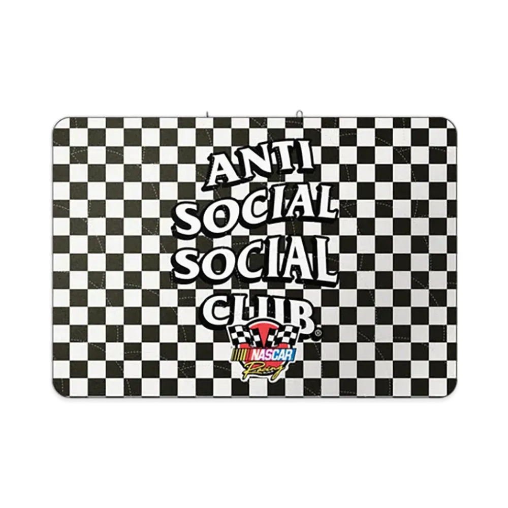 ANTI SOCIAL SOCIAL CLUB x NASCAR Motorsport Quilted Camping Blanket "Black/White"