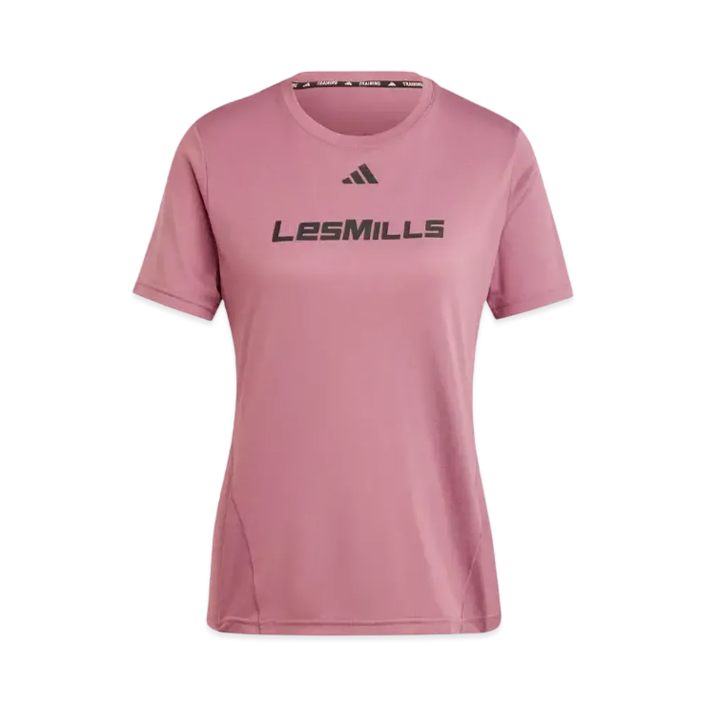 adidas Les Mills Graphic Short Sleeve T-shirt "Preloved Crimson"