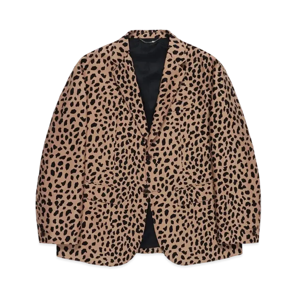 WACKO MARIA LEOPARD UNCONSTRUCTED JACKET "Beige"