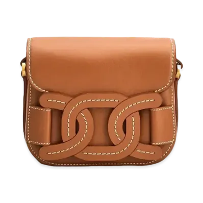 TOD'S Crossbody Bag In Leather Mini "Brown"