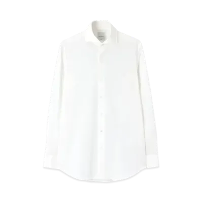 Paul Smith Cotton Jersey Dress Shirt "White"