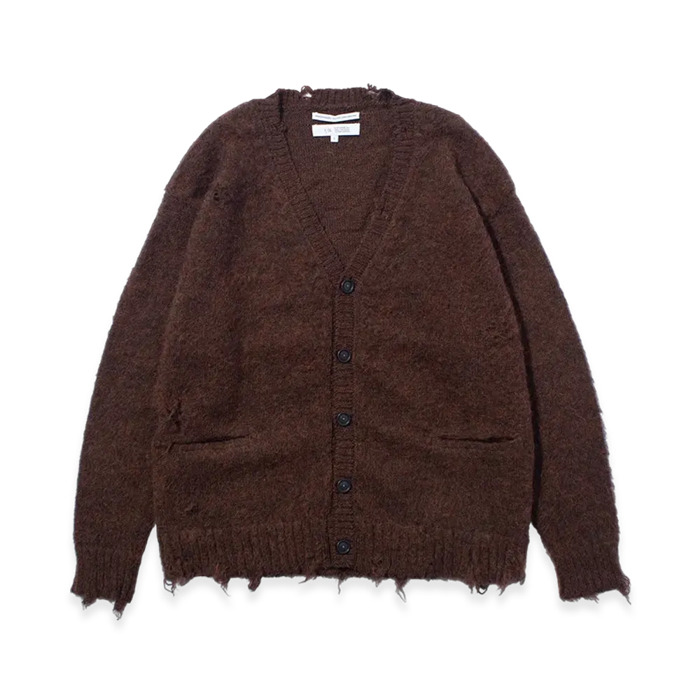 F/CE. Distressed Knit Cardigan "Brown"