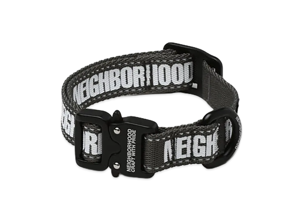 NEIGHBORHOOD Dog Collar Narrow "Gray"