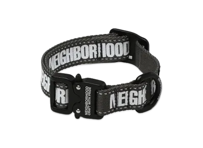 NEIGHBORHOOD Dog Collar Narrow "Gray"