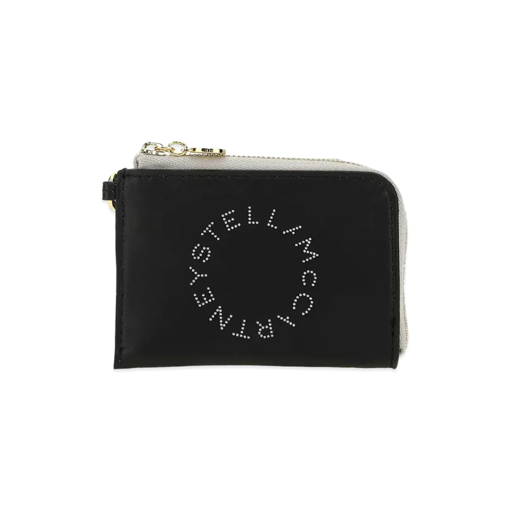 STELLA McCARTNEY Women's Two-Tone Alter Mat Card Holder "Black"