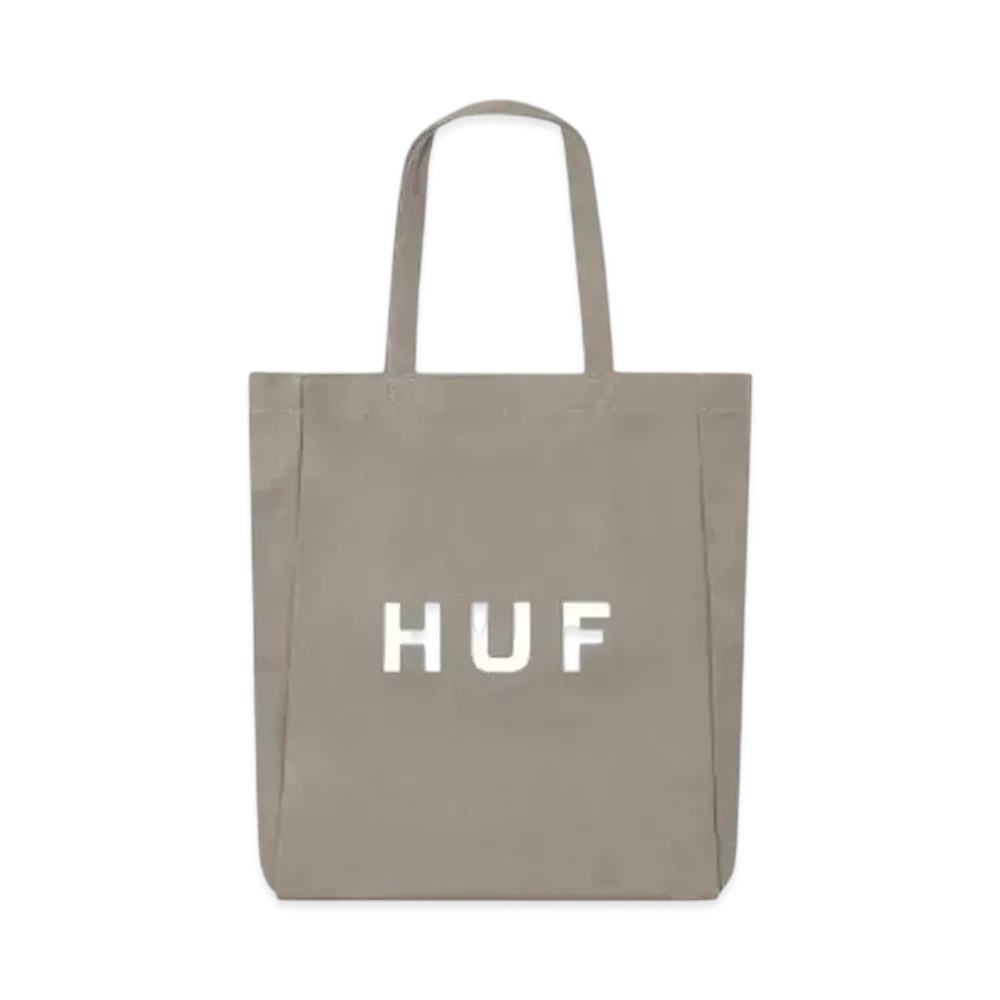 HUF OG Logo Tote Bag M "Greige"