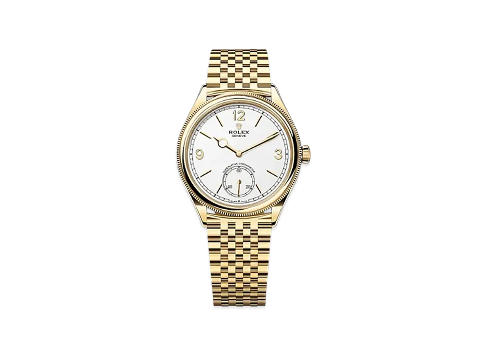 ROLEX 1908 39mm 18 ct Yellow Gold Polished 52508 "Intense White"