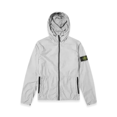 Stone Island 43330 Garment Dyed Crinkle Reps Hooded Jacket - 20SS "Grey"