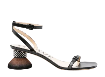 LOEWE Women's Petal Sandals "Black"