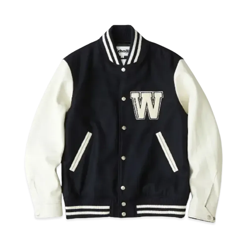 Schott x WM VARSITY JACKET "NAVY"